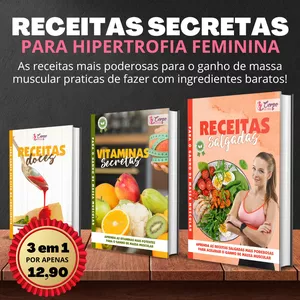 Imagem de capa para o Ebook LEVE JUNTO: RECEITAS SECRETAS PARA HIPERTROFIA FEMININA