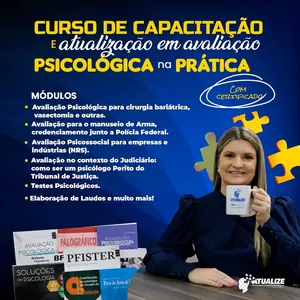 Imagem de capa para o Curso online Curso de Capacitação e Atualização em Avaliação Psicológica na Prática 2023