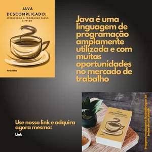 Imagem de capa para o Ebook Java Descomplicado: Aprendendo a Programar Passo a Passo