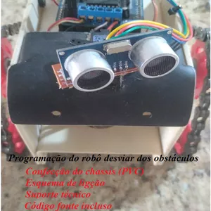 Imagem de capa para o Ebook Passo a Passo na Construção de um robô com arduino