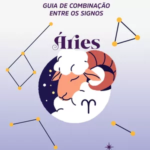Imagem de capa para o Ebook Guia de compatibilidade do signo de áries - com ele mesmo e com todos os outros. 