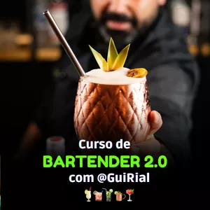 Imagem de capa para o Curso online Curso de Bartender 2.0 com Gui Rial
