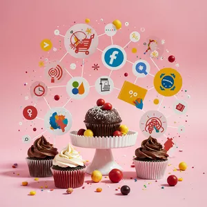 Imagem de capa para o Ebook Marketing Doce: Como Vender Mais e Lucrar com Seus Doces