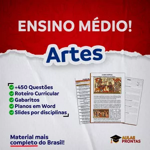 Curso ARTES - PLANEJAMENTOS E ATIVIDADES - ENSINO MÉDIO