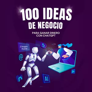 Imagen de portada para Curso online 100 Ideas de Negocio para Ganar Dinero con ChatGPT