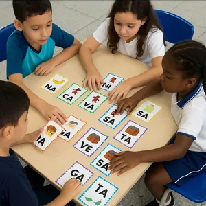 Imagem de capa para o Ebook JOGO DAS FICHAS SILÁBICAS 