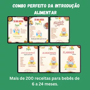 Combo Ebooks de Receitas para bebês-6 a 24 meses