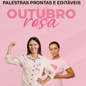 Imagem de capa para o Curso online KIT de Palestras e Materiais para a campanha Outubro Rosa