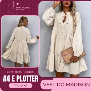 Imagem de capa para o Curso online VESTIDO MADISON - Molde em PDF