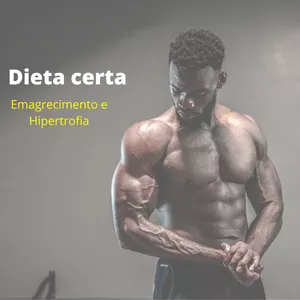 Imagem de capa para o Ebook Dieta certa - Emagrecimento e Hipertrofia