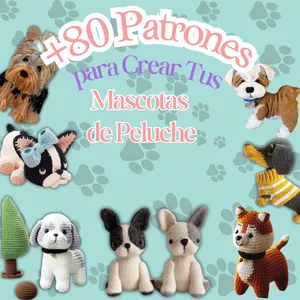 Imagen de portada para Ebook +80 Patrones de Mascotas de Peluche