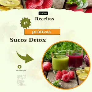 Imagem de capa para o Ebook 12  RECEITAS DETOX
