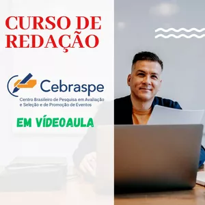 Imagem de capa para o Curso online CURSO DE REDAÇÃO CEBRASPE (COM CORREÇÃO)