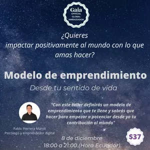 Imagen de portada para Evento online Modelo de emprendimiento desde tu sentido de vida