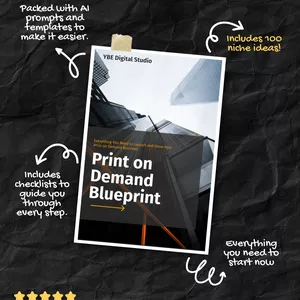 Cover image for Ebook Print on Demand Blueprint: Everything You Need to Launch &amp; Grow a Profitable POD Business