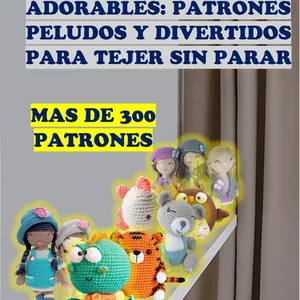 Imagen de portada para Ebook AMIGURUMIS ADORABLES: MAS DE 300 PATRONES PELUDOS Y DIVERTIDOS PARA TEJER SIN PARAR