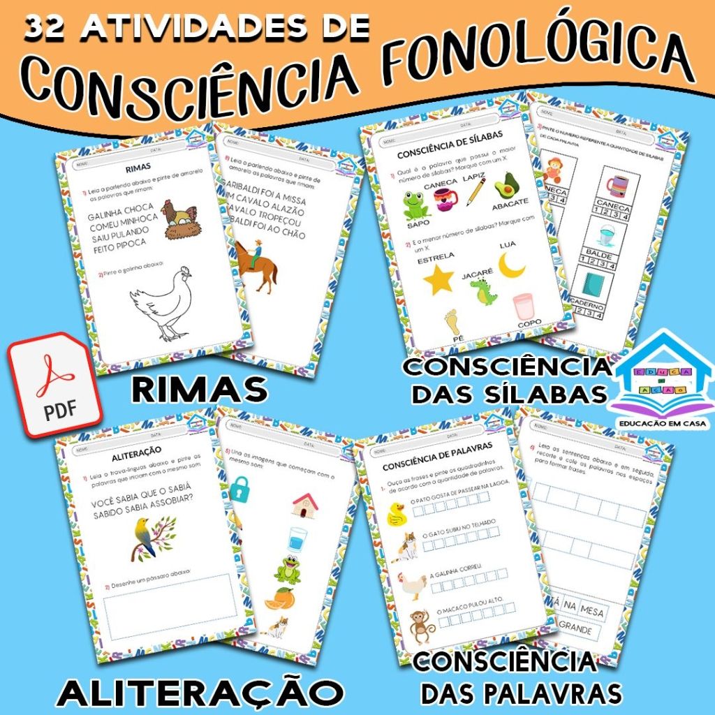 32 Atividades de consciência fonológica