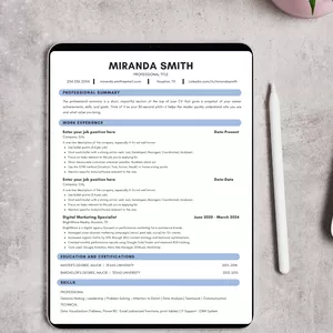 Cover image for Ebook Curriculum vitae template minimalist design