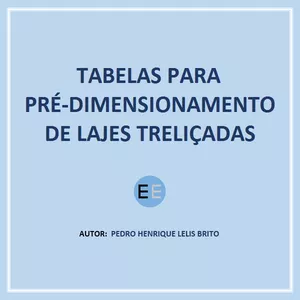 Imagem de capa para o Ebook TABELAS PARA PRÉ-DIMENSIONAMENTO DE LAJES TRELIÇADAS