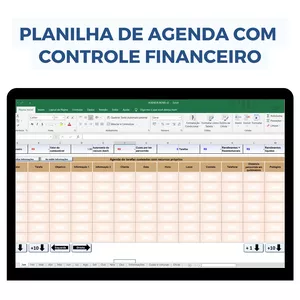 Planilha Agenda pessoal com controle financeiro (MEI / Autônomos)