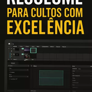 Imagem de capa para o Curso online Resolume na Igreja para cultos com excelência
