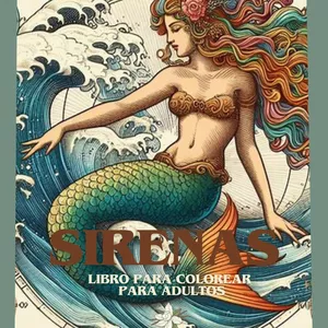Imagen de portada para Ebook SIRENAS |Libro para colorear para adultos 