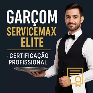 Imagem do curso Garçom ServiceMax Elite – Certificação Profissional 