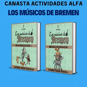 Imagen de portada para Curso online PAQUETE ACTIVIDADES LOS MÚSICOS DE BREMEN