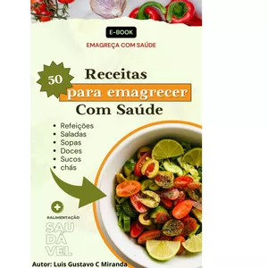 Imagem de capa para o Ebook 50 Receitas para emagrecer  com saude