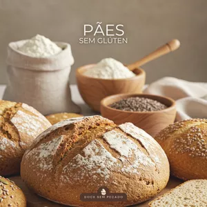 Imagem de capa para o Ebook Pães sem Glúten