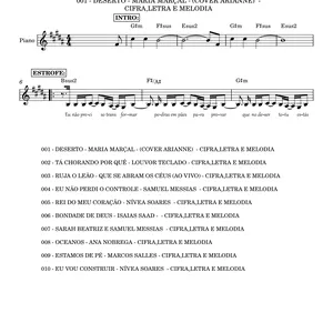 Imagem de capa para o Ebook TOP 10 RG Partituras (Gospel ) - Cifra - Melodia e Letra