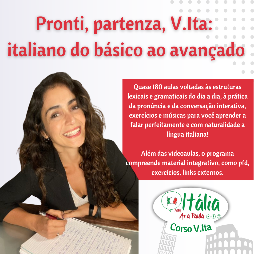 Imagem do curso Pronti, partenza, V.Ita - aulas de italiano do básico ao avançado