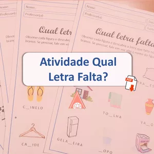 Imagem de capa para o Ebook Atividade Qual Letra Falta