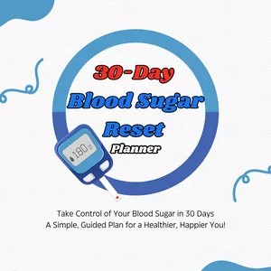 Cover image for Ebook 30-Day Blood Sugar Reset Planner