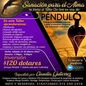 Imagen de portada para Curso online TALLER TEORICO PRACTICO DE PENDULO ONLINE