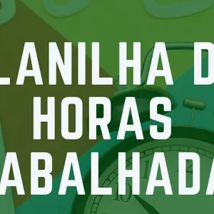 Imagem de capa para o Ebook Planilha de Horas Trabalhadas Excel [Planilha Automática] (RELOGIO DE PONTO)