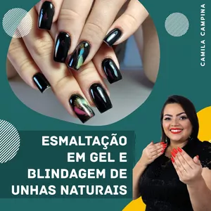 Imagem de capa para o Curso online Curso Esmaltação em Gel e Blindagem  Diamante