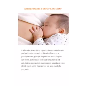 Imagem de capa para o Ebook Amamentação e dieta