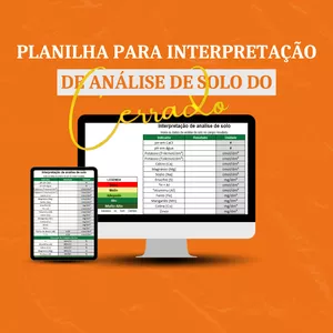Imagem de capa para o Ebook Planilha para Interpretação de Análise de Solo do Cerrado