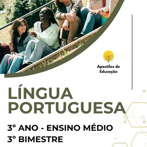 Imagem de capa para o Ebook Língua Portuguesa 3º Ano 3º Bimestre (Ensino Médio) - Apostila com Planos de Aula