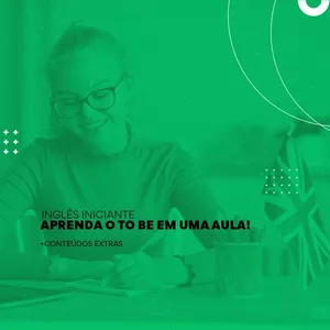 Inglês iniciante: Aprenda o TO BE em UMA aula!! + conteúdos extras