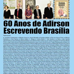 Imagem de capa para o Ebook Os 60 Anos de Adirson Escrevendo Brasília
