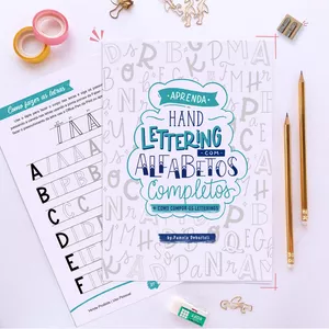 Imagem de capa para o Ebook Aprenda Hand Lettering com Alfabetos completos