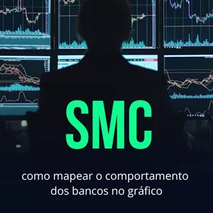 Imagem de capa para o Ebook SMC como mapear o comportamento dos bancos no gráfico