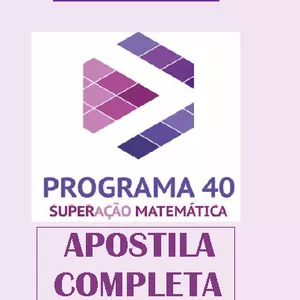Imagem de capa para o Ebook APOSTILA COMPLETA = MATEMÁTICA - ENSINO MÉDIO