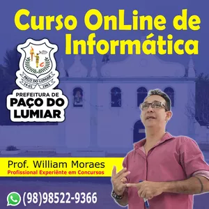 Imagem de capa para o Curso online Concurso Prefeitura Paço do Lumiar - Informática