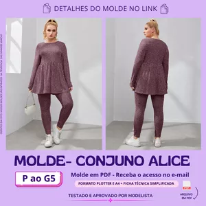 Imagem de capa para o Curso online MOLDE CONJUNTO  ALICE