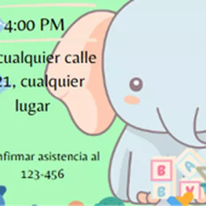 Imagen de portada para Ebook Tarjeta de invitacion Baby Shower Niño 