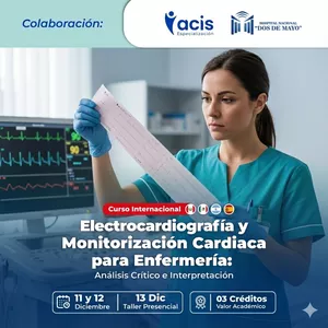 Imagen de portada para Curso online Curso Internacional: Electrocardiografía y Monitorización Cardíaca para Enfermería