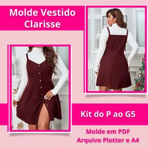 Imagem de capa para o Ebook Molde Vestido Clarisse